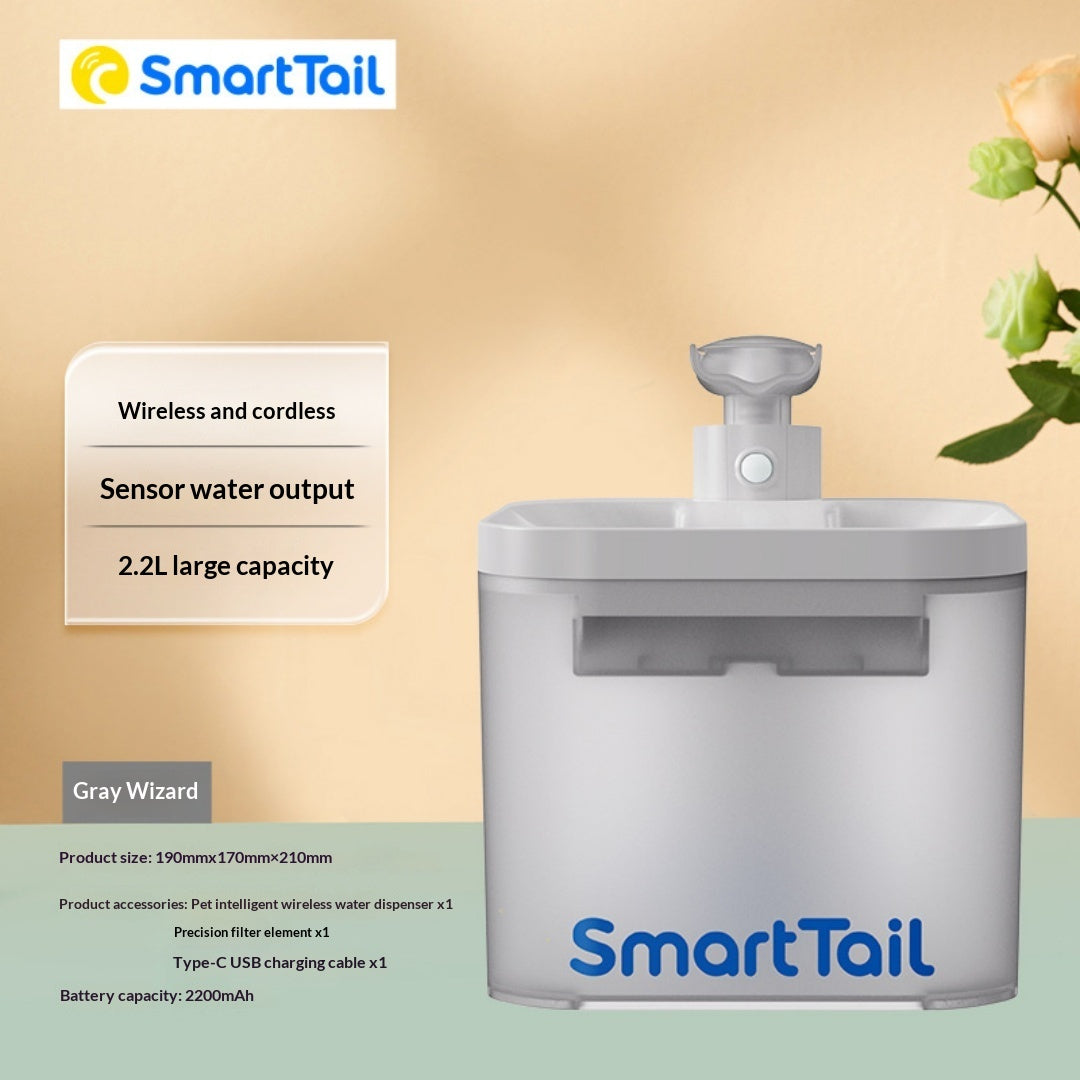 Fuente de Agua Automática con Sensor para Mascotas