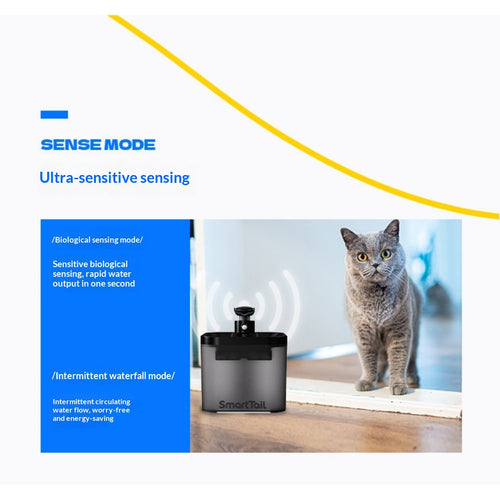 Fuente de Agua Automática con Sensor para Mascotas